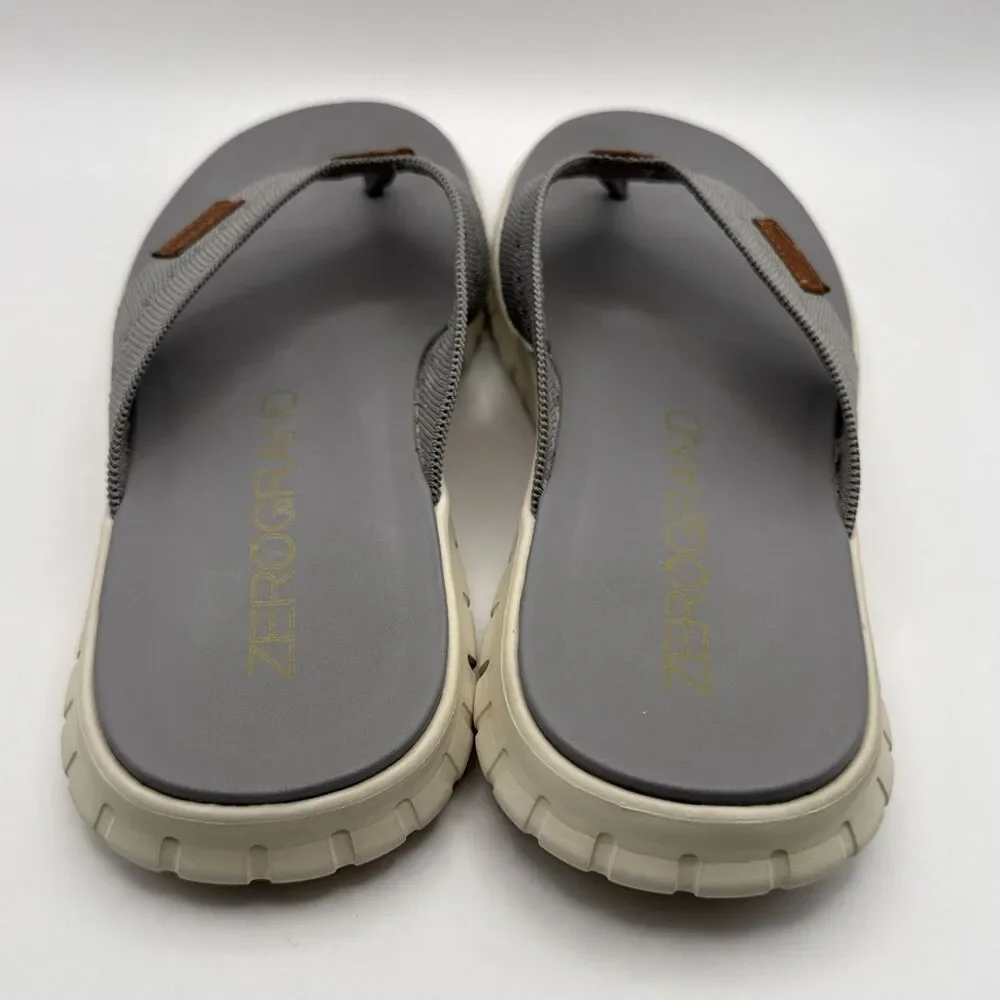 Cole Haan Zerogrand Sandals Shoes Mens 11 Gray Thong Flip Flops Comfort C29378